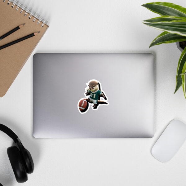 Otter Football Sticker - Image 7