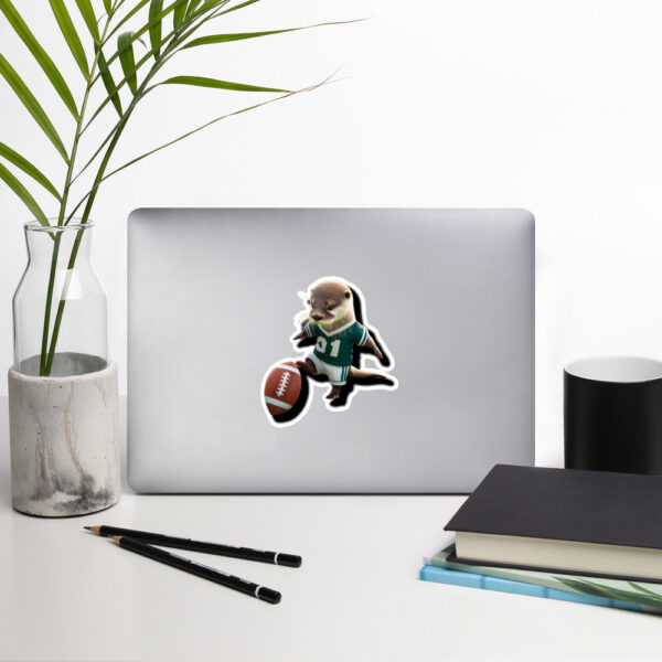 Otter Football Sticker - Image 8